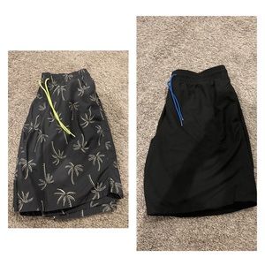 TWO men’s Old Navy Bathing suits. Size large.